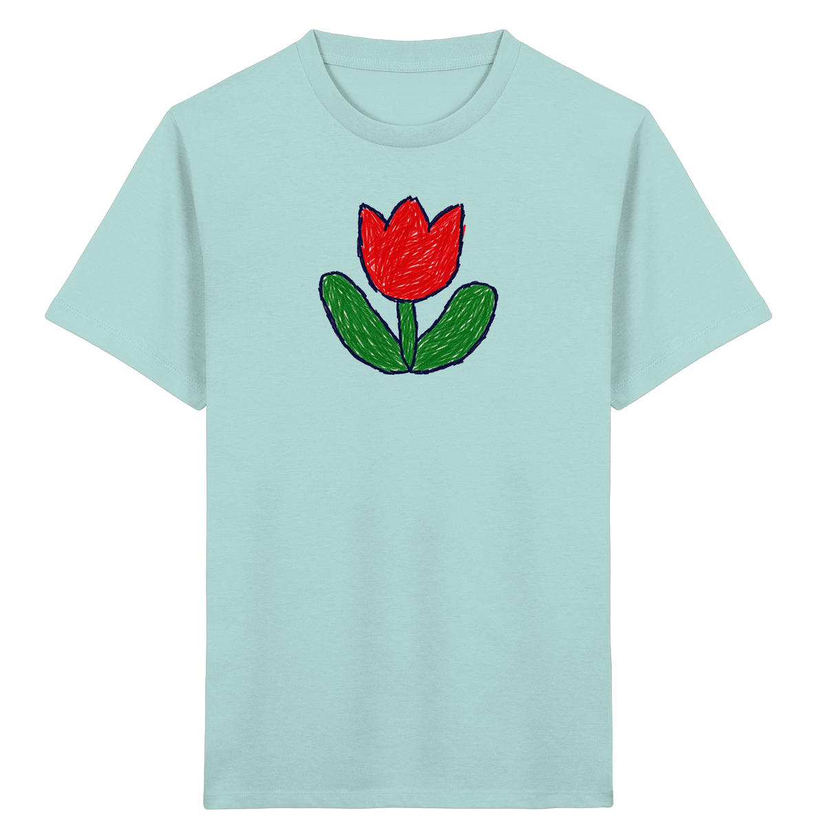 Kritzel Tulpe Kinder Shirt - Kinder Bio T-Shirt