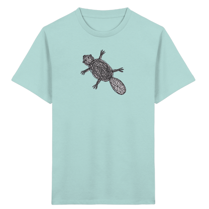 Biber von oben - Kinder Bio T-Shirt