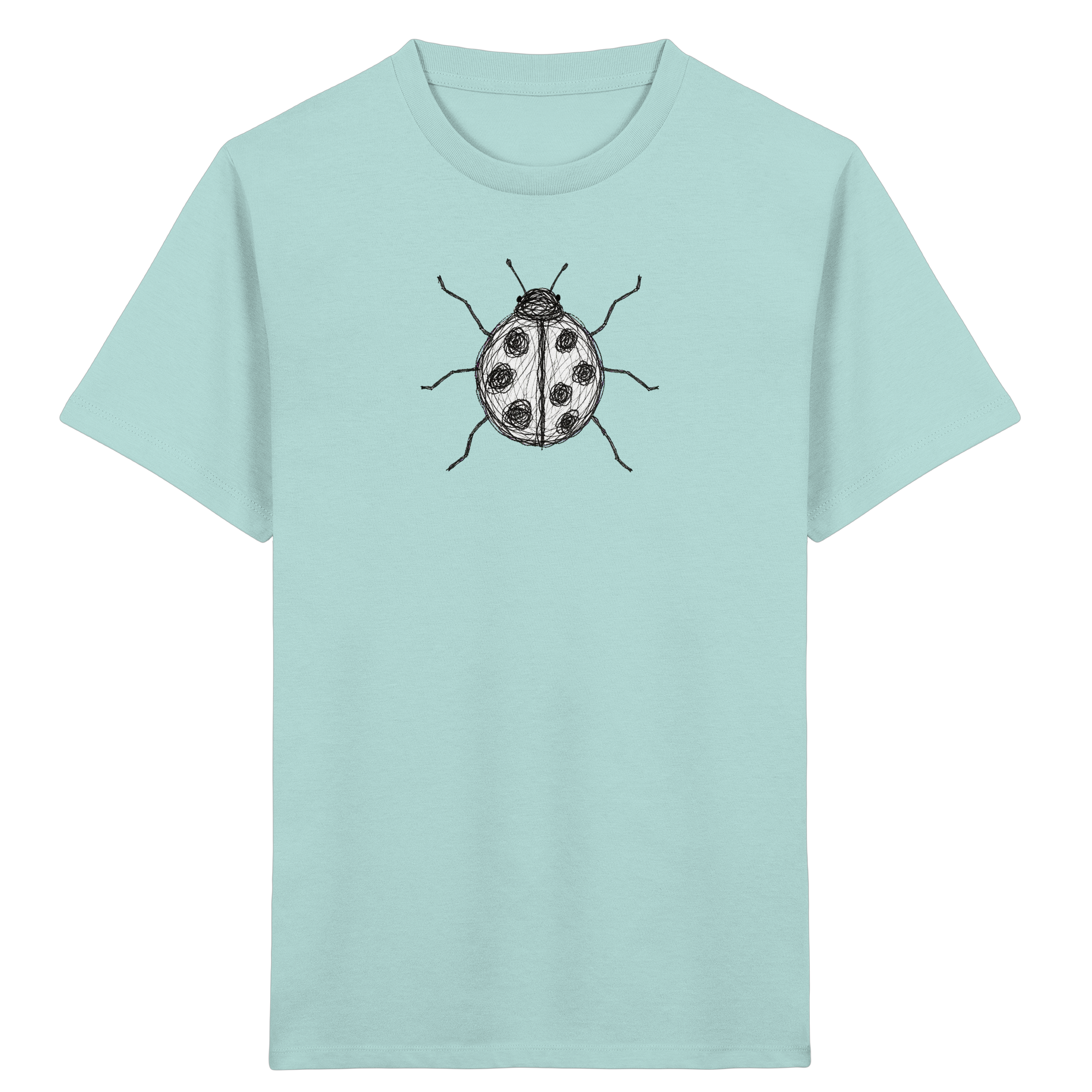 Kinder T-Shirt – Marienkäfer von oben