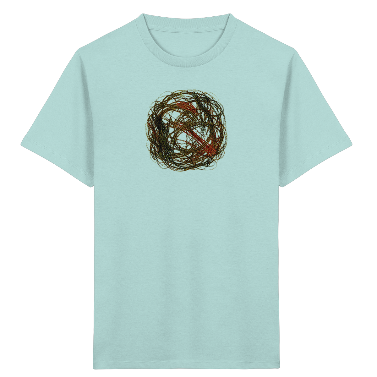 Wildes Kreide Knäuel Natur T-Shirt - Kinder Bio T-Shirt