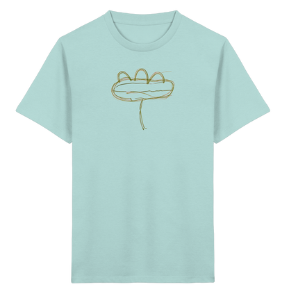 Moosgrüne Linieninsel Kinder T-Shirt - Kinder Bio T-Shirt