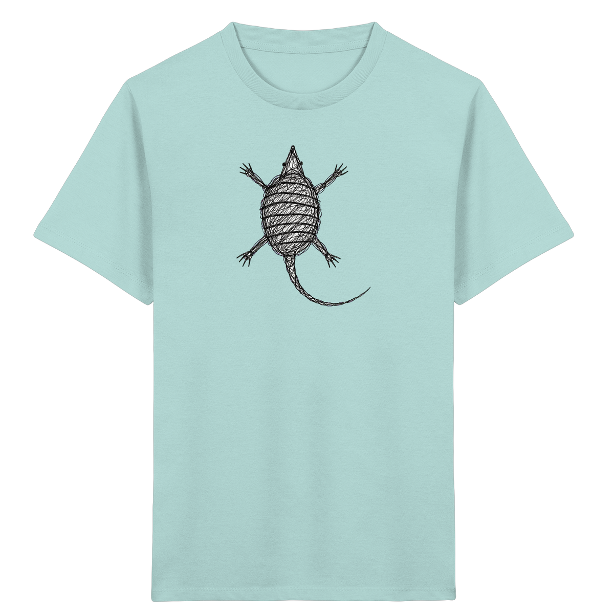 Gürteltier von oben - Kinder Bio T-Shirt