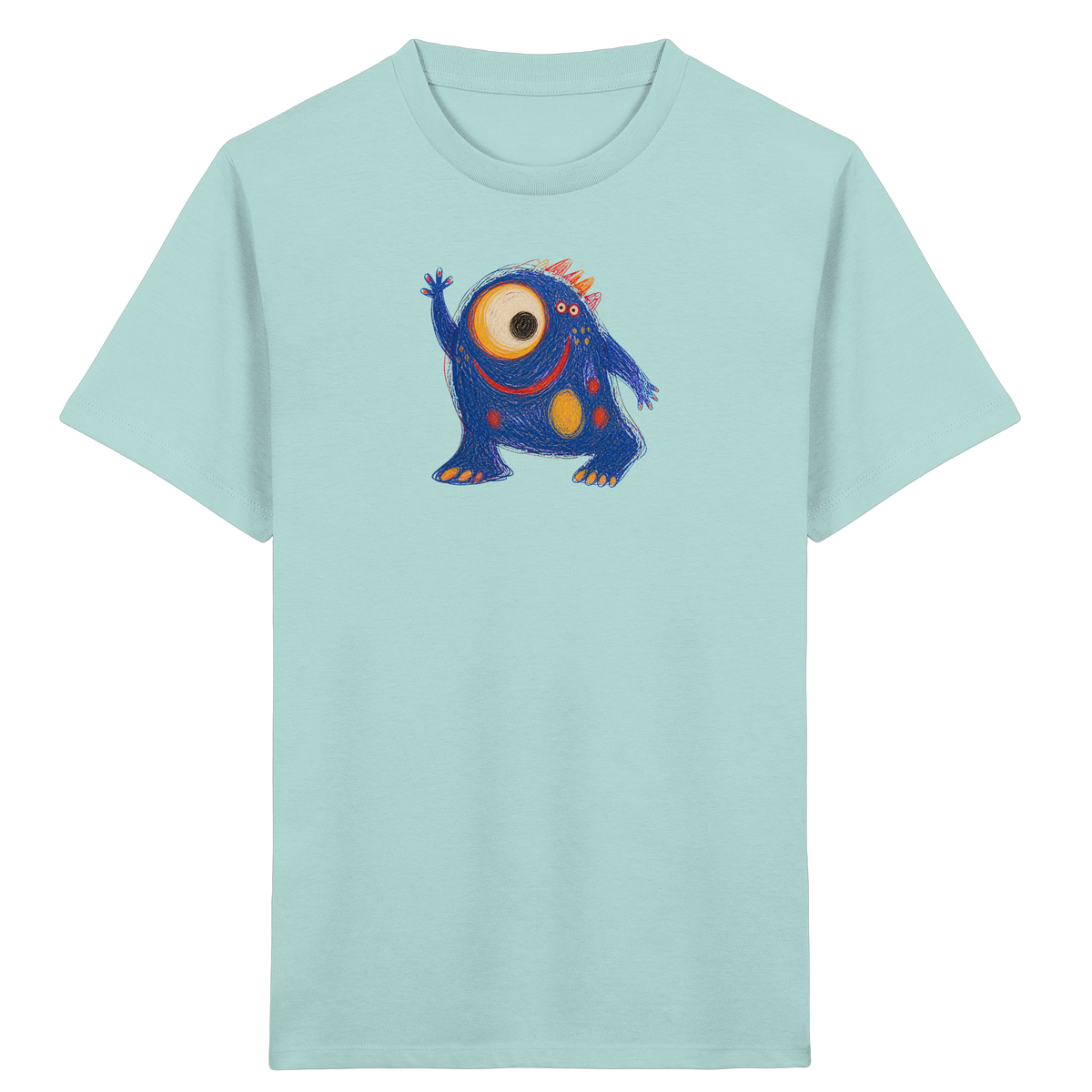 Kullerauge Kritzelmonster Kinder Shirt - Kinder Bio T-Shirt
