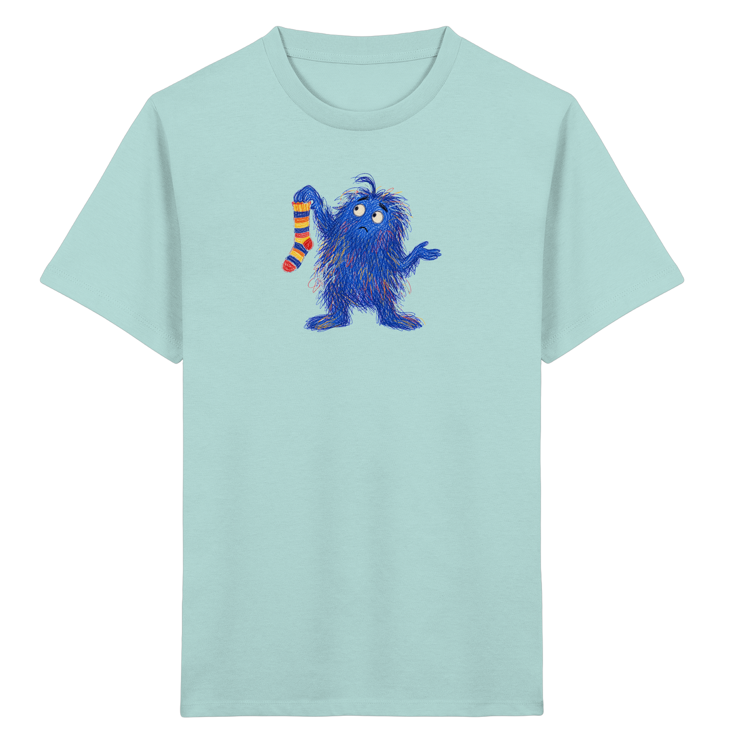 Sockensucher Monster Kinder T-Shirt - Kinder Bio T-Shirt