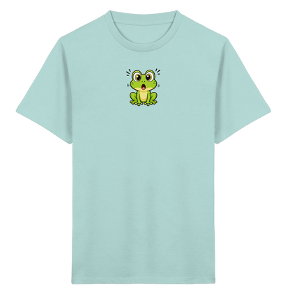 Überraschter Frosch: Kinder T-Shirt Grün - Kinder Bio T-Shirt
