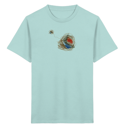 Abstraktes T-Shirt mit kunterbunten Knäueln - Kinder Bio T-Shirt