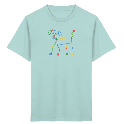 Bunter Farbpunkt Hund - Kinder Bio T-Shirt