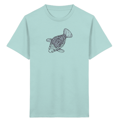 Seekuh von oben gezeichnet - Kinder Bio T-Shirt