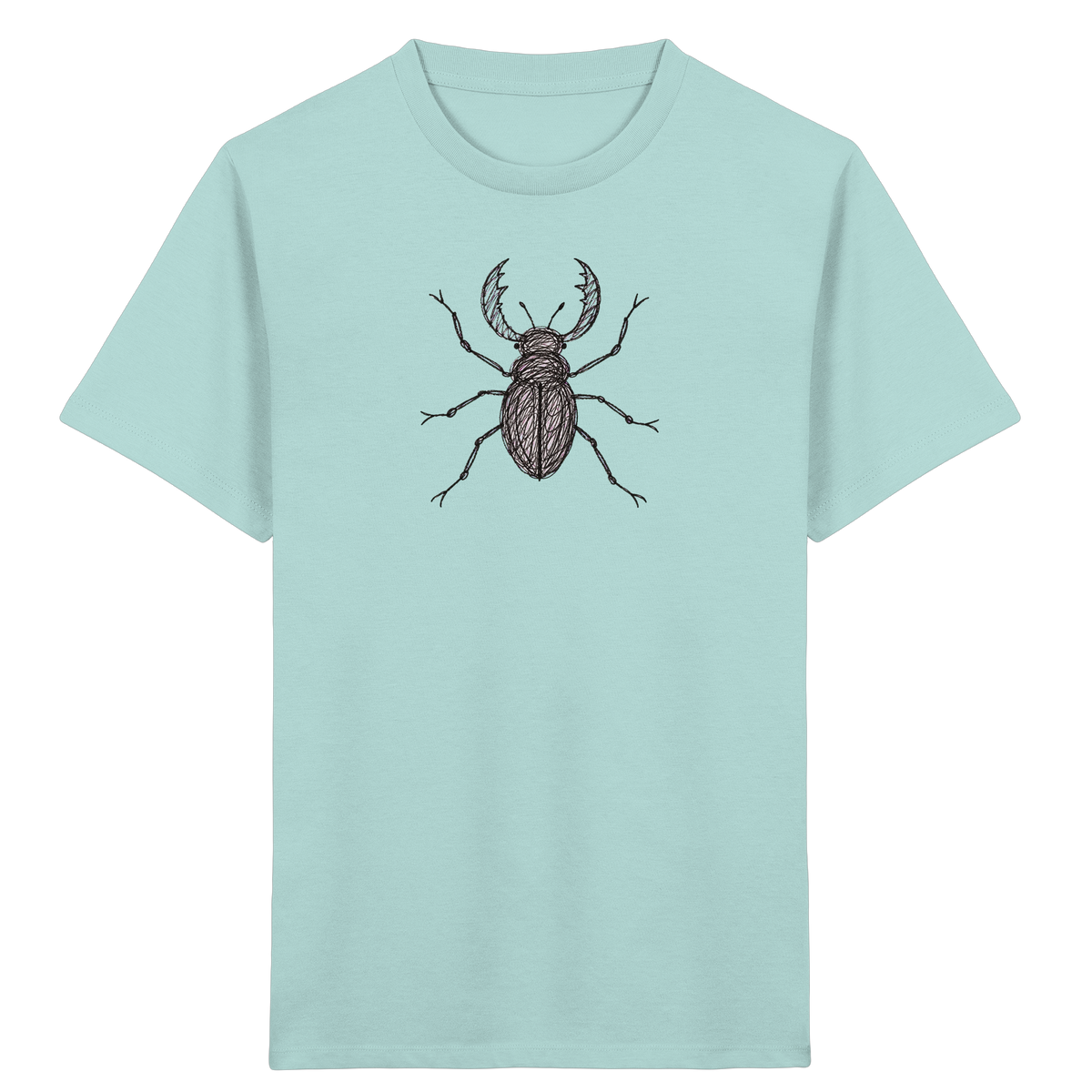Hirschkäfer von oben - Kinder Bio T-Shirt