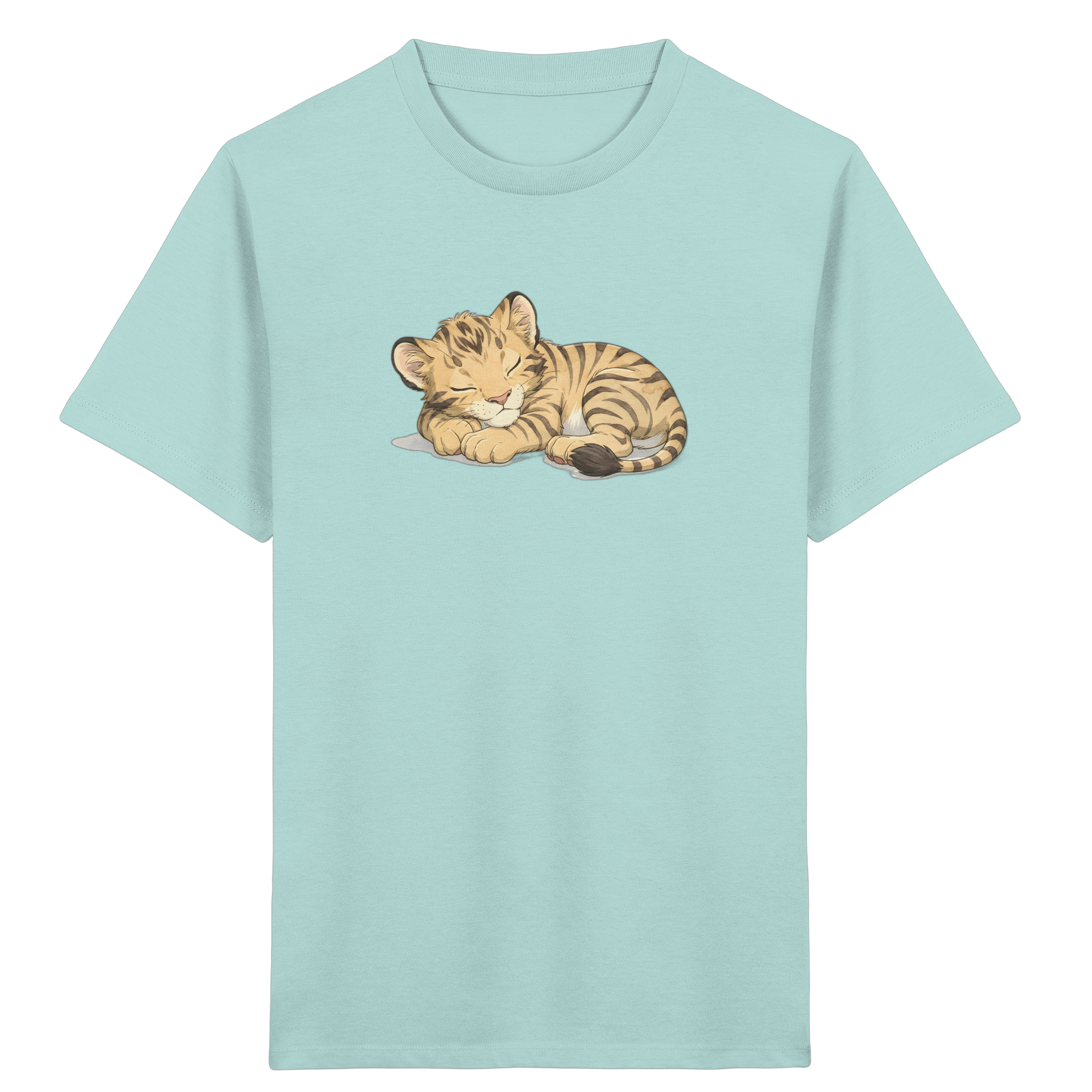 Schlafendes Tigerjunges Kinder T-Shirt