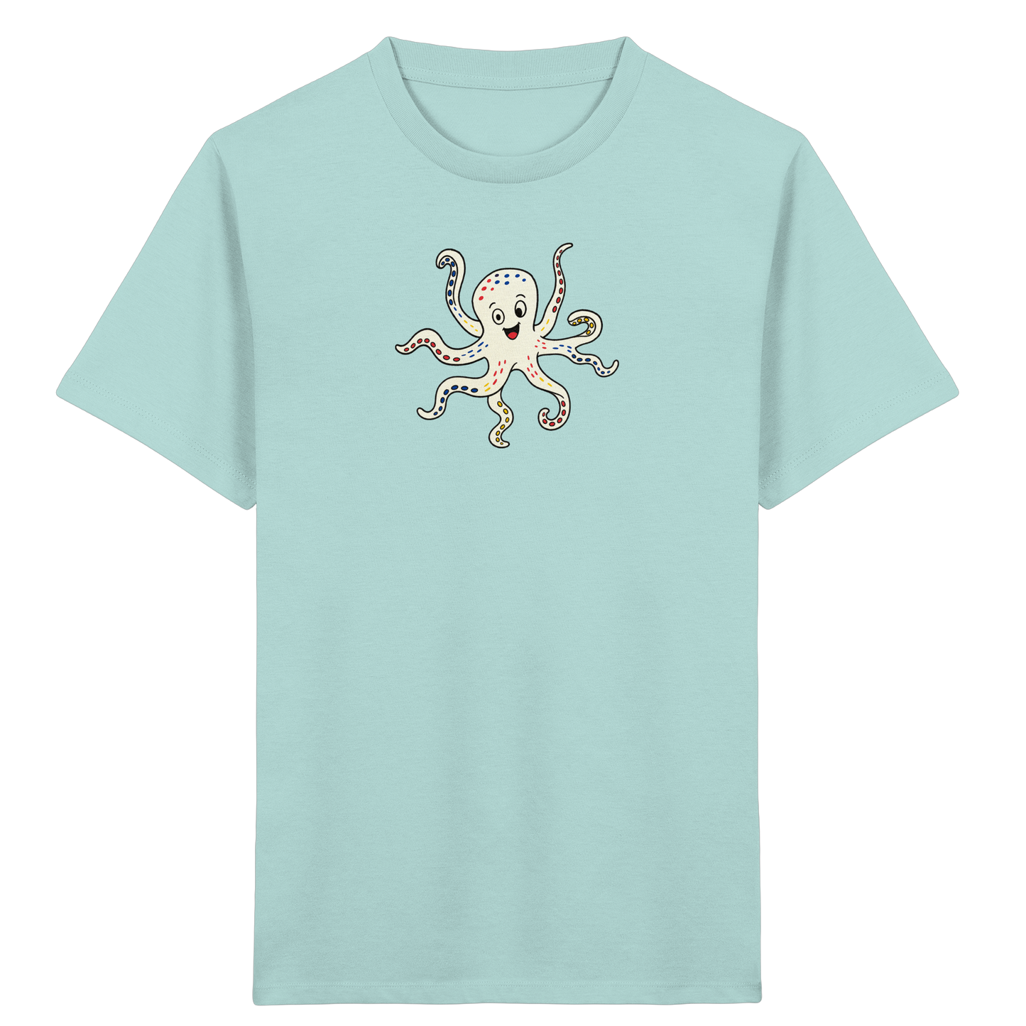 Fröhliches Kraken T-Shirt für Kinder - Kinder Bio T-Shirt