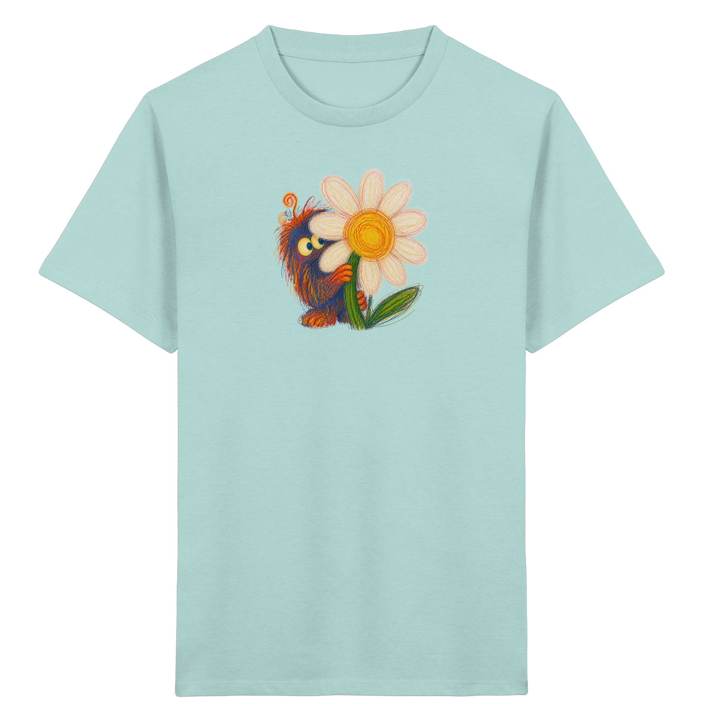 Gänseblümchen Monster Kinder T-Shirt - Kinder Bio T-Shirt