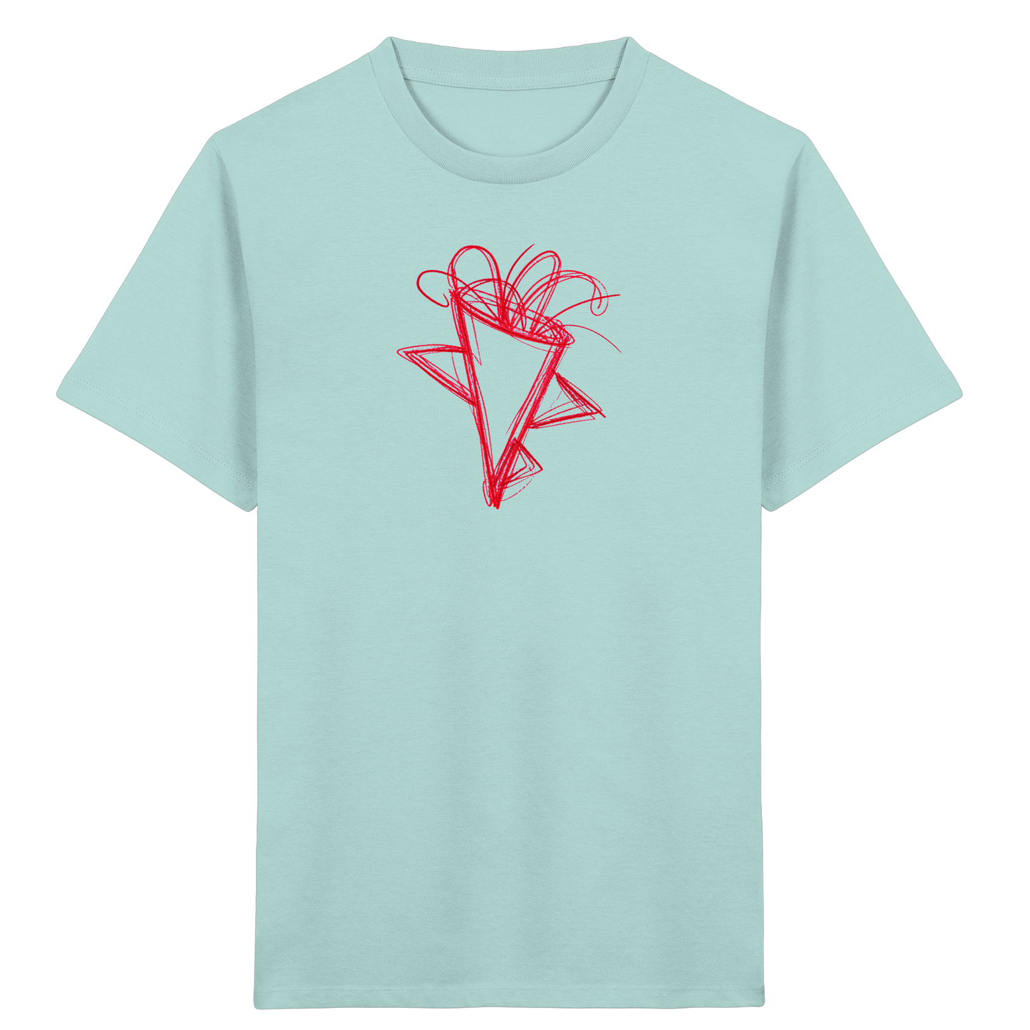 Tomatenrote Wackel-Schultüte - Kinder Bio T-Shirt