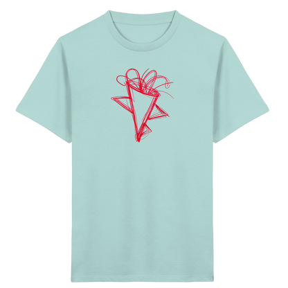 Tomatenrote Wackel-Schultüte - Kinder Bio T-Shirt