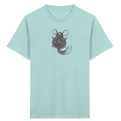 Chinchilla von oben gezeichnet - Kinder Bio T-Shirt