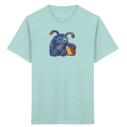 Igelkumpel Monster Freundschaft - Kinder Bio T-Shirt