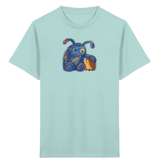 Igelkumpel Monster Freundschaft - Kinder Bio T-Shirt