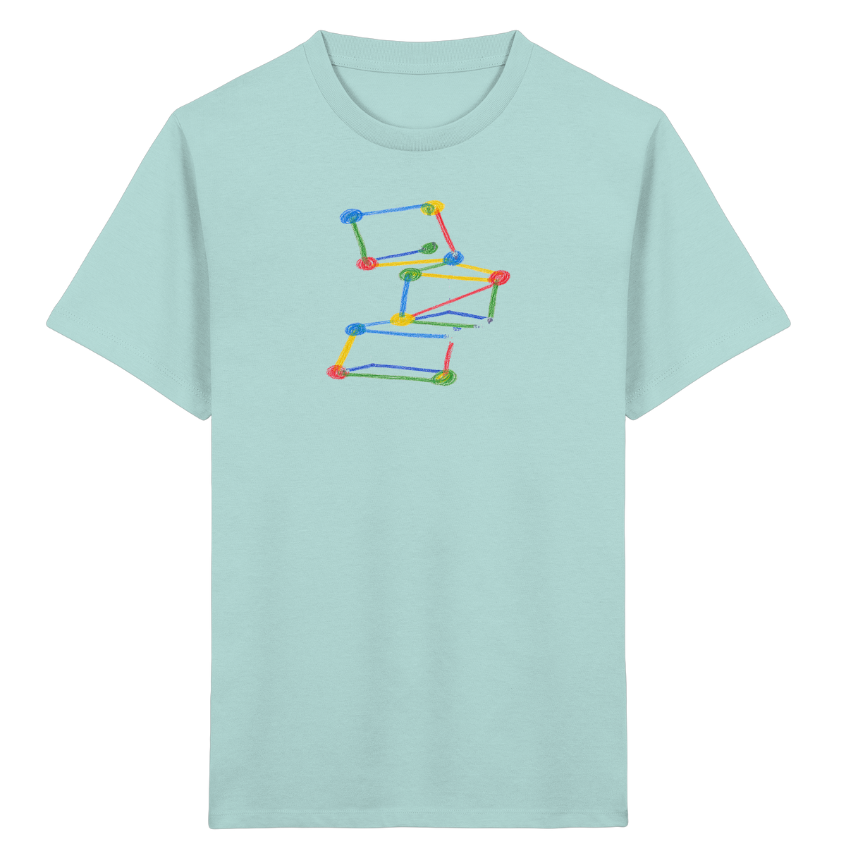 Bunte Bauklötze Farbpunkt - Kinder Bio T-Shirt