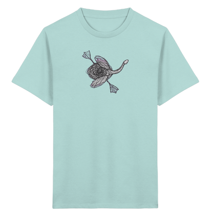 Schwan von oben Kritzelmotiv - Kinder Bio T-Shirt