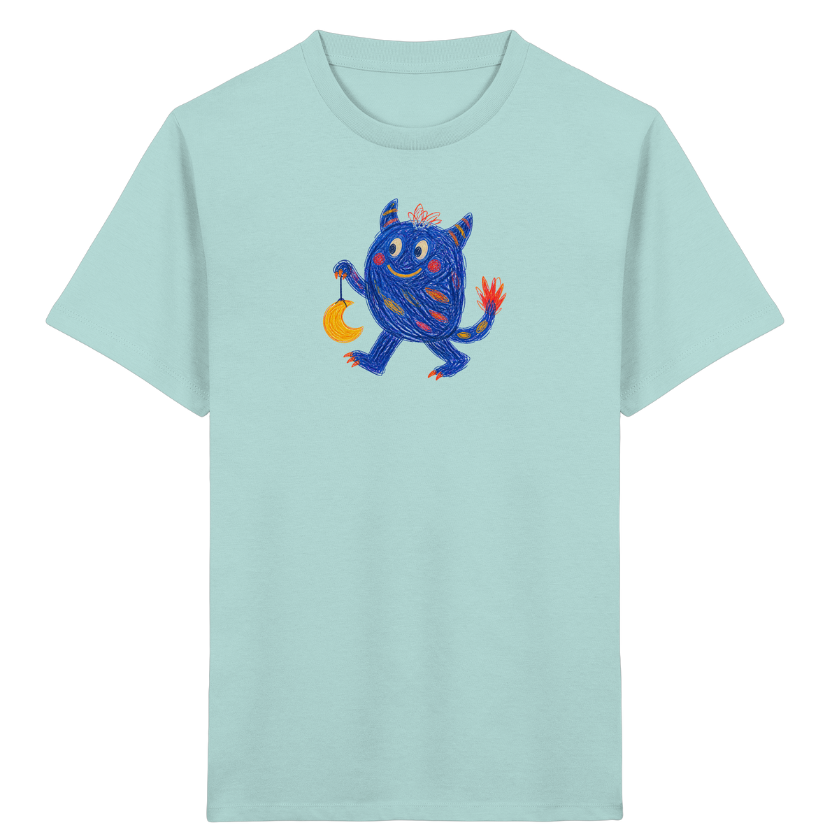Mondlaterne Monster Kinder T-Shirt - Kinder Bio T-Shirt