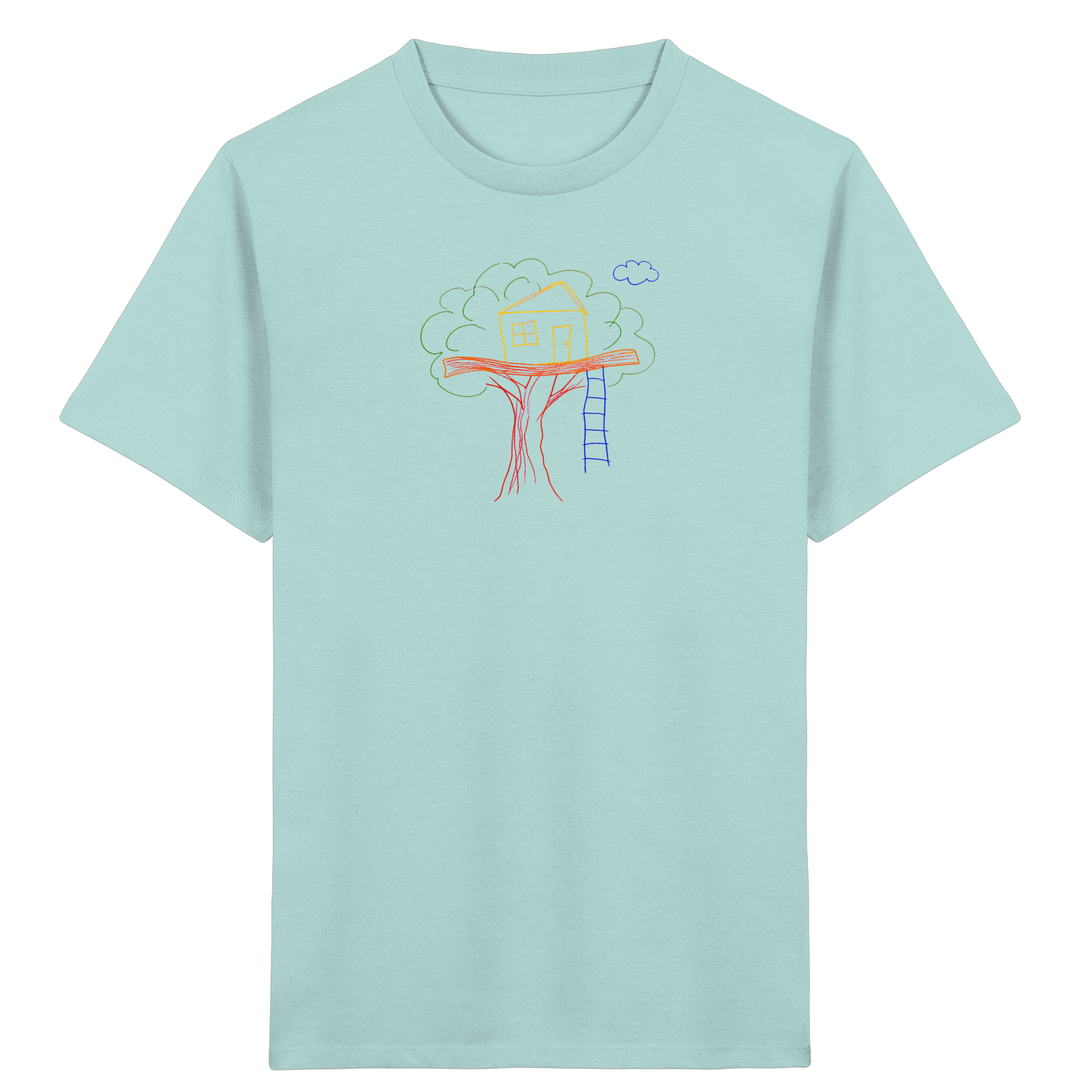 Verspieltes Baumhaus T-Shirt für Abenteurer - Kinder Bio T-Shirt
