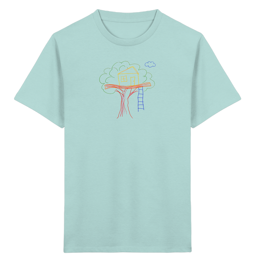 Verspieltes Baumhaus T-Shirt für Abenteurer - Kinder Bio T-Shirt