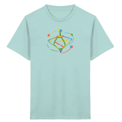 Bunter Farbpunkt Kreisel - Kinder Bio T-Shirt