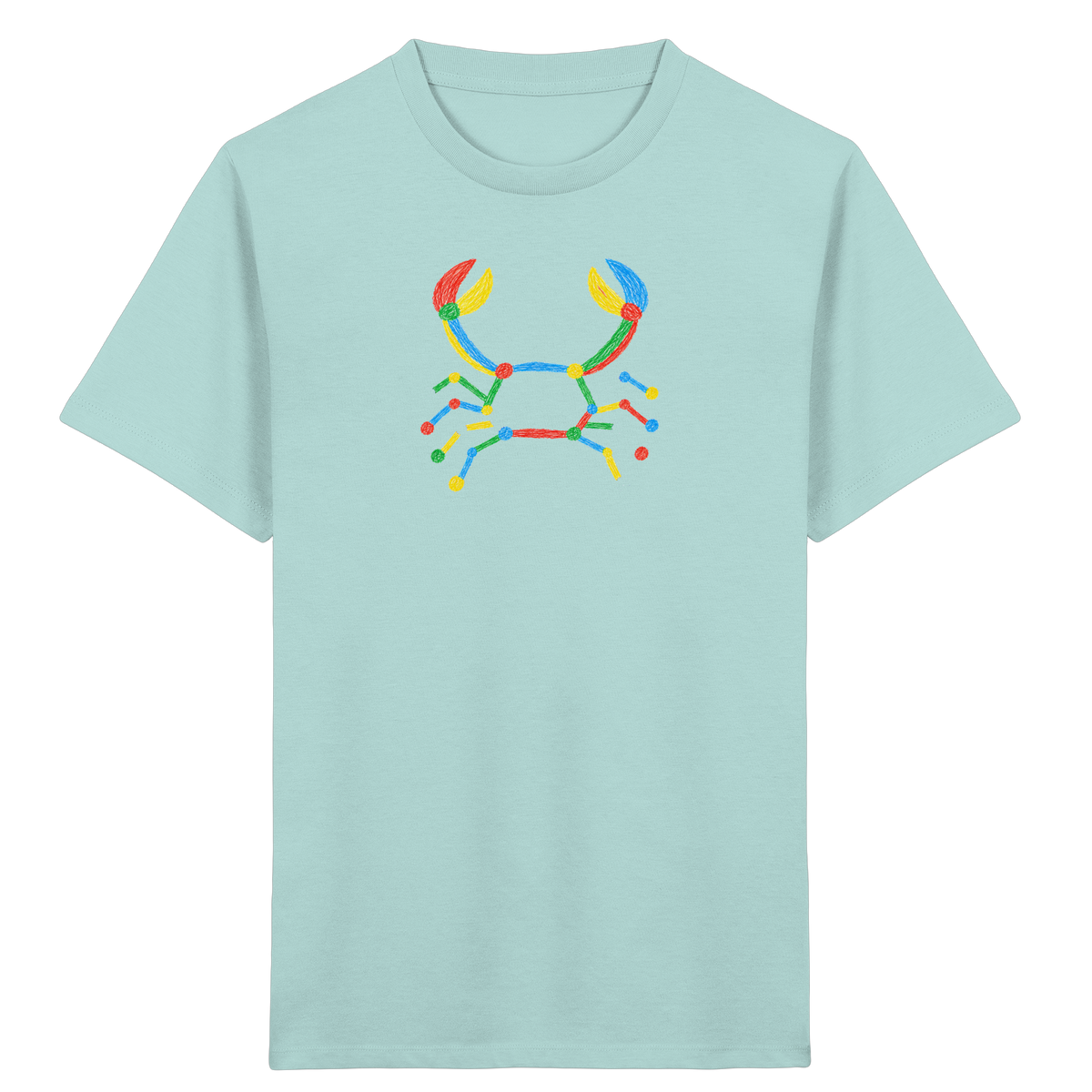 Bunte Farbpunkt Krabbe - Kinder Bio T-Shirt