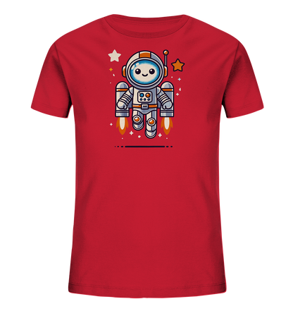 Kinder T-Shirt Astro-Roboter mit Jetpack - Kinder Bio T-Shirt