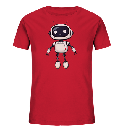 Roboterfreund mit großen Augen – Kinder-T-Shirt - Kinder Bio T-Shirt