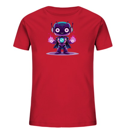 Onlineshop Shirts für Kinder - Das Bild zeigt ein weißes T-Shirt für Kinder. Auf der Vorderseite ist eine niedliche, cartoonartige Maus abgebildet. Die Maus sitzt auf einem gelben Halbmond, umgeben von kleinen Sternen. Das Design wirkt verspielt und erinnert an eine Nachtszene, passend für Kinderkleidung.