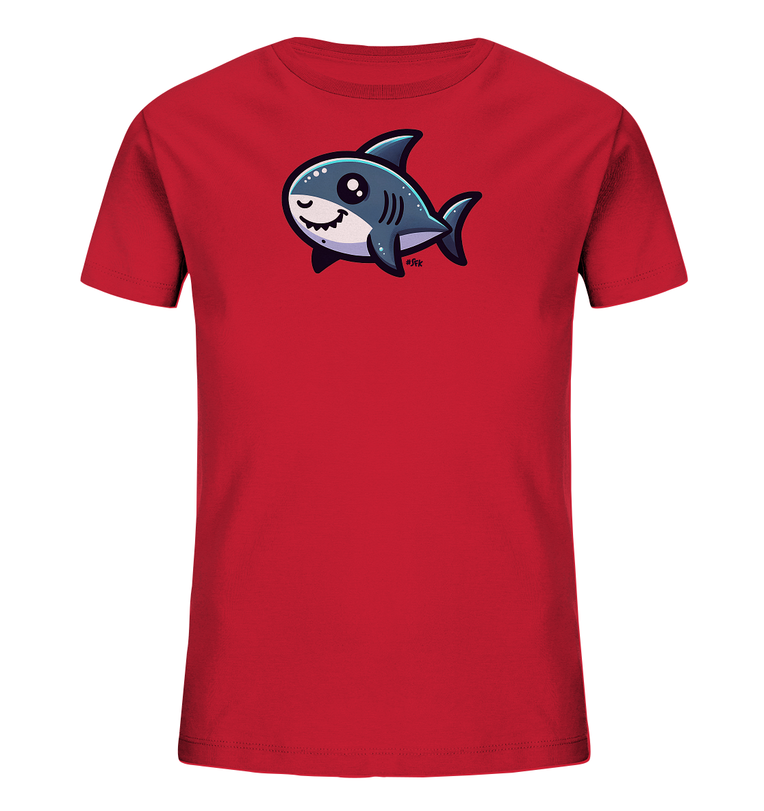 Kinder T-Shirt mit lachendem und zwinkerndem Hai