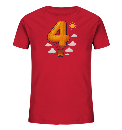 Ballon-Vier über Wolken Motiv auf Kinder T-Shirt