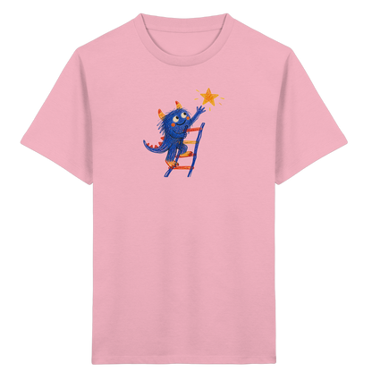 Monster auf der Sternenleiter - Kinder Bio T-Shirt