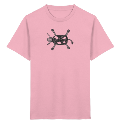 Kuh von oben gezeichnet - Kinder Bio T-Shirt
