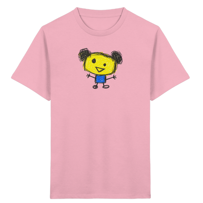 Kritzelkopf mit Doppeldutt - Kinder Bio T-Shirt