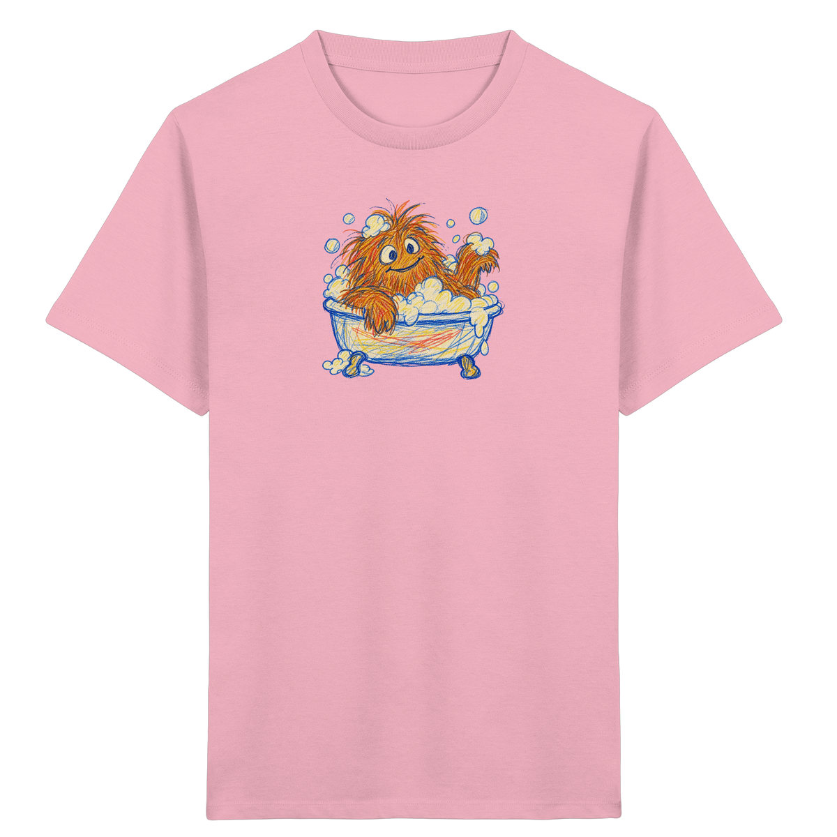 Badewannenzottel im Schaumbad - Kinder Bio T-Shirt