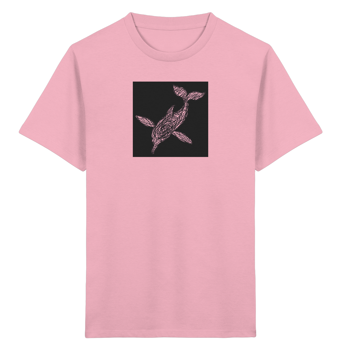 Delfin von oben - Kinder Bio T-Shirt