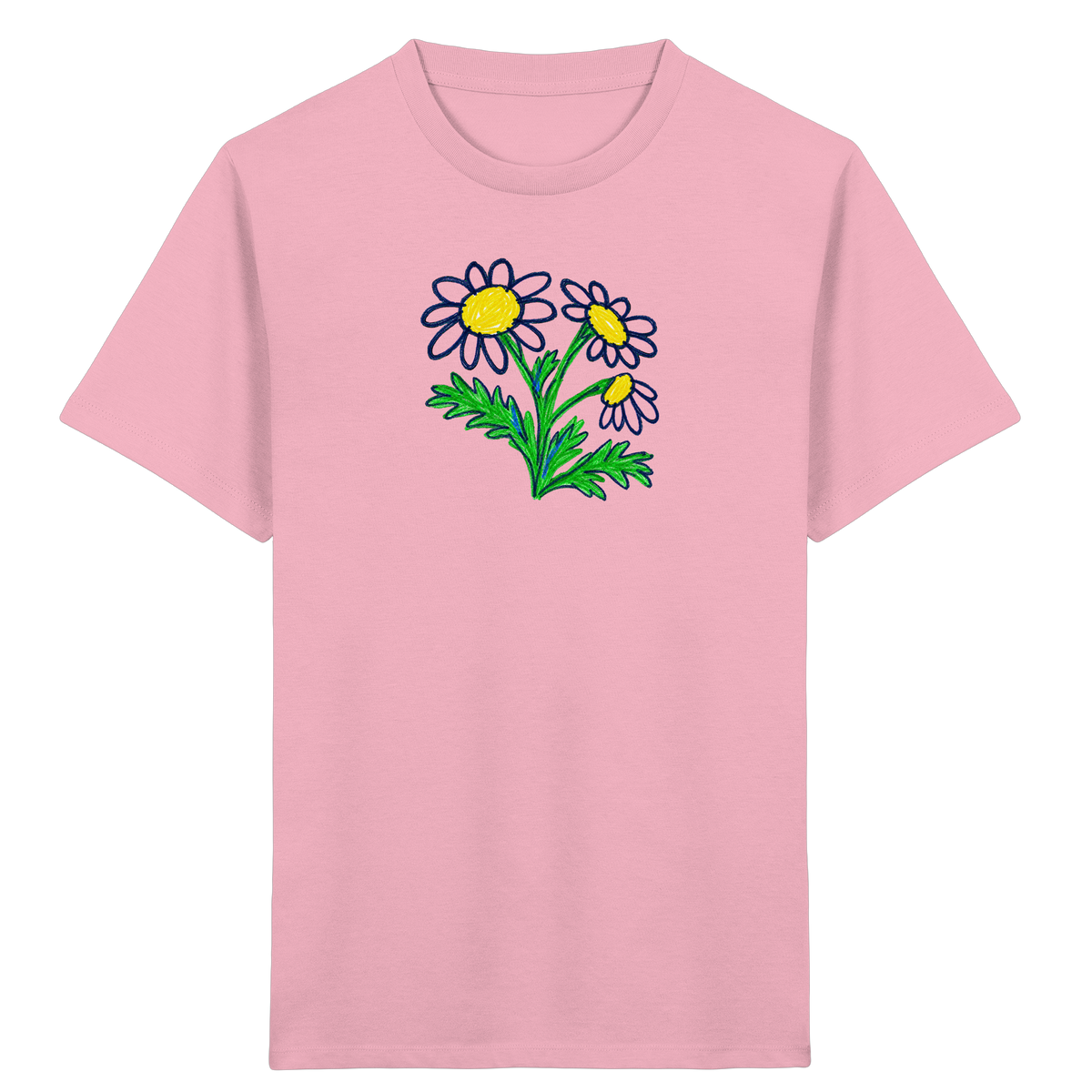Kritzel-Kamille Kinder T-Shirt - Kinder Bio T-Shirt