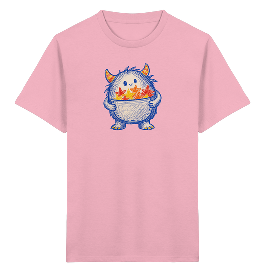 Kleines Monster mit Sternentasche - Kinder Bio T-Shirt