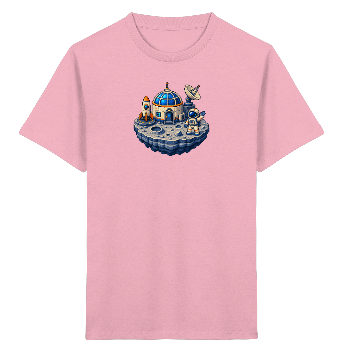 Coole Pixel Mondbasis Kinder T-Shirt - Kinder Bio T-Shirt