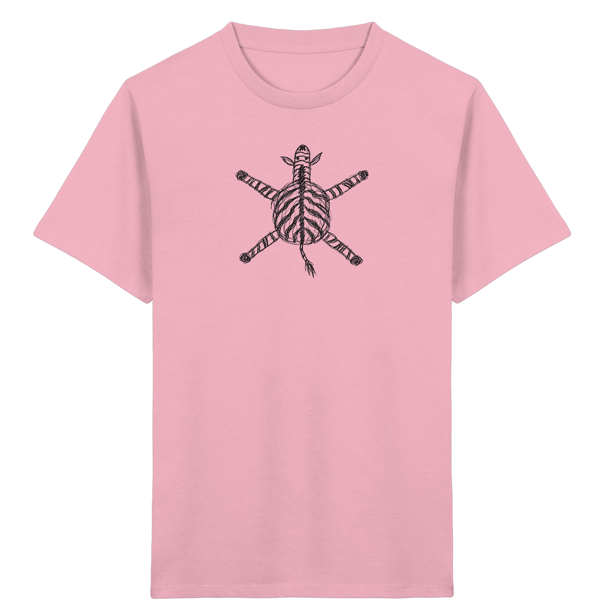 Zebra von oben - Kinder Bio T-Shirt