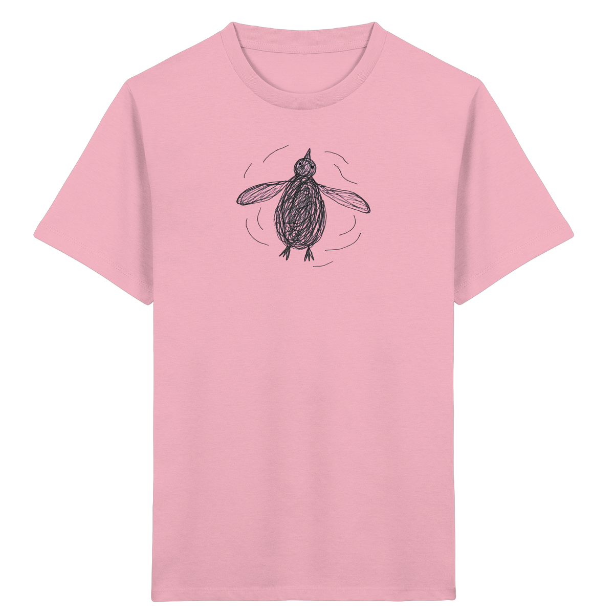 Pinguin von oben - Kinder Bio T-Shirt