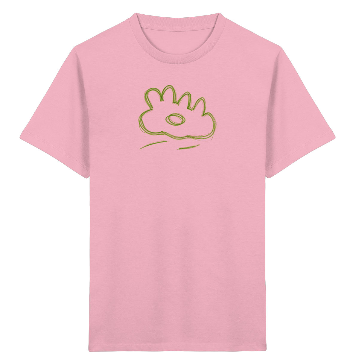 Grüne Wackelwolke Kinder T-Shirt - Kinder Bio T-Shirt