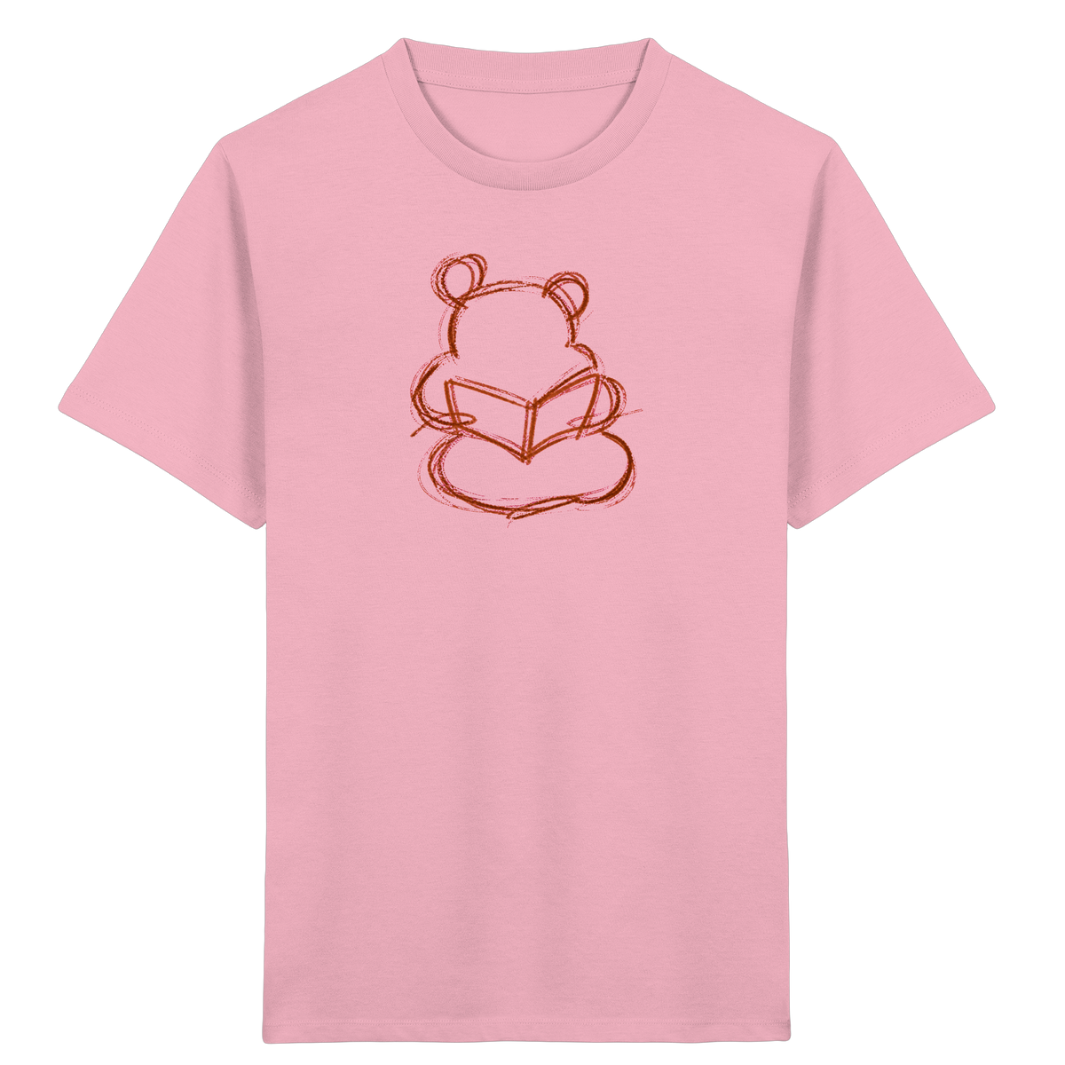 Wackelbär mit offenem Buch - Kinder Bio T-Shirt