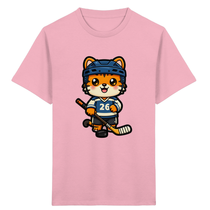 Tiger Eishockey Spieler Kinder T-Shirt - Kinder Bio T-Shirt