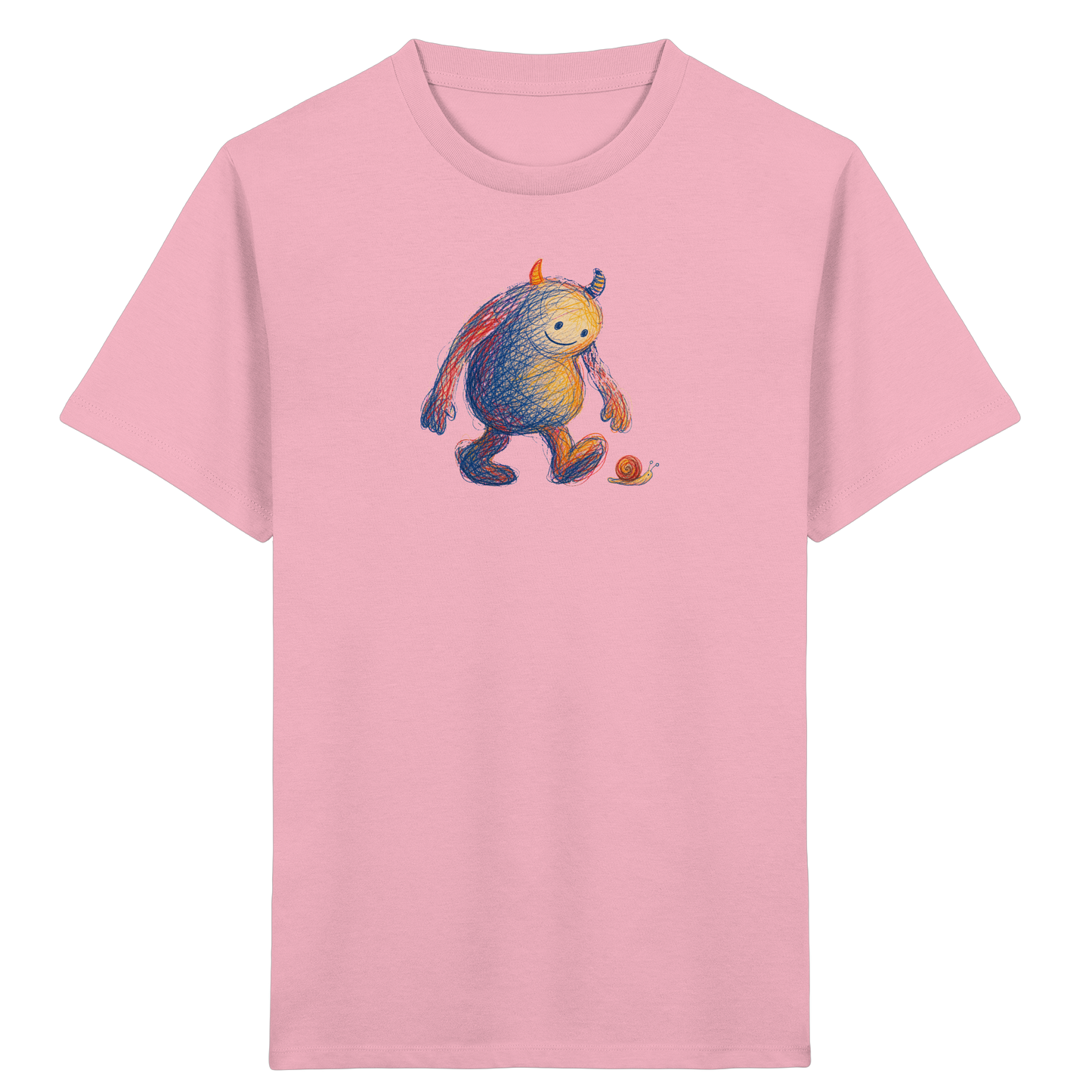 Schneckenfreund Monster Kinder T-Shirt - Kinder Bio T-Shirt