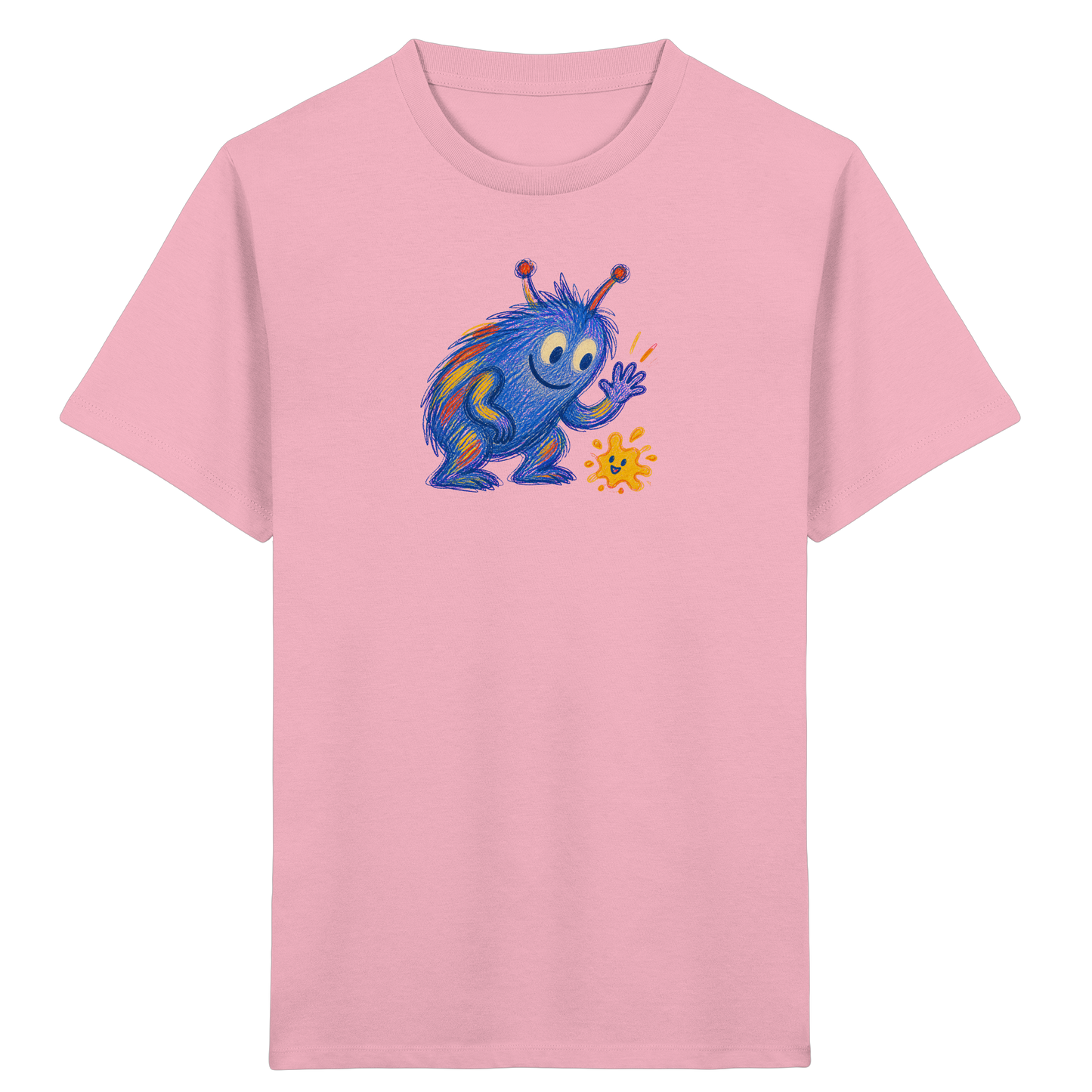 Klecksfreund Monster Kinder T-Shirt - Kinder Bio T-Shirt