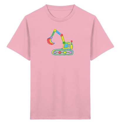 Bunter Punkt Bagger - Kinder Bio T-Shirt