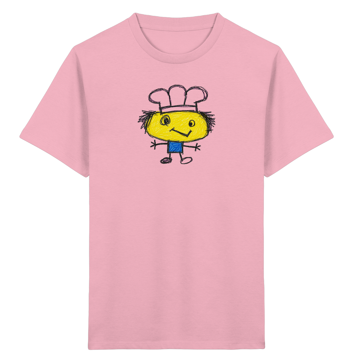 Kritzelkopf mit Kochmütze - Kinder Bio T-Shirt